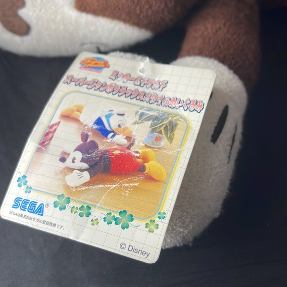 Sega Mickey Mouse 2002 Japan Disney Plush laying on stomach w/ Tag VTG - Picture 3 of 10